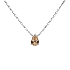Karma Jewelry Karma Jewelry ketting T304S_C Necklace Julia Champaign 925 silver 39 + 5 CM