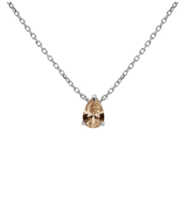 Karma Jewelry Karma Jewelry ketting T304S_C Necklace Julia Champaign 925 silver 39 + 5 CM