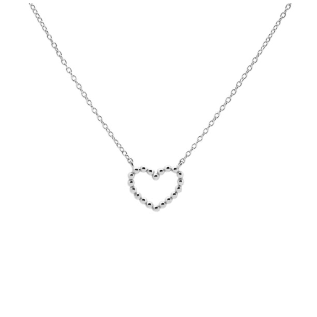Karma Jewelry Karma Jewelry ketting T300S Necklace open heart silver gold 38 - 45 CM