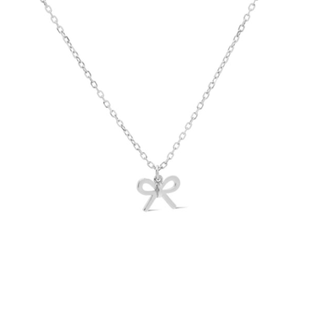 Karma Jewelry Karma Jewelry ketting T331S Necklace Shelly bow 925 silver 38 -45 CM