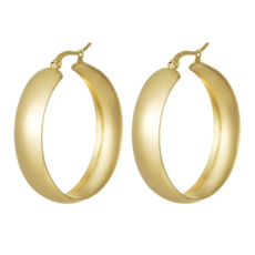 Label Deluxe Bijoux oorbellen 0290135-188 Earrings Chique hoops gold 4 CM