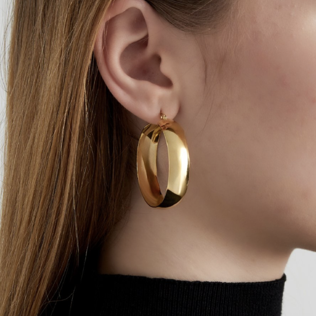 Label Deluxe Bijoux oorbellen 0290135-188 Earrings Chique hoops gold 4 CM