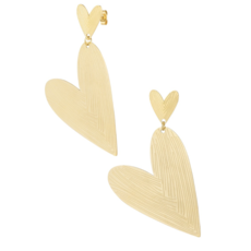 Yehwang yehwang oorbellen 0292571-188 Earrings double the love 5.5 CM