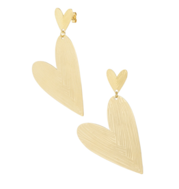 Yehwang yehwang oorbellen 0292571-188 Earrings double the love 5.5 CM