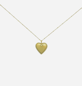 Label Deluxe Bijoux Label Deluxe Ketting 4600 Necklace long heart gold 90 + 5 CM