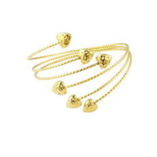 Label Deluxe Bijoux Sofi boven armband Heart play gold