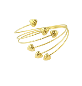Label Deluxe Bijoux Sofi boven armband Heart play gold