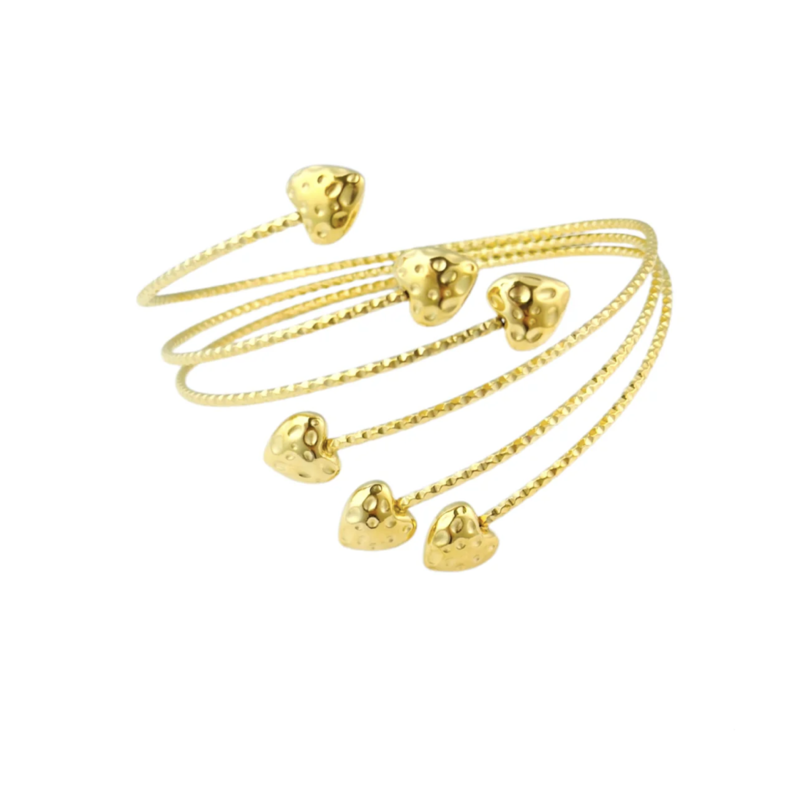 Label Deluxe Bijoux Sofi boven armband Heart play gold