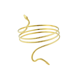 Label Deluxe Bijoux Sofi boven armband Snake Serpent gold