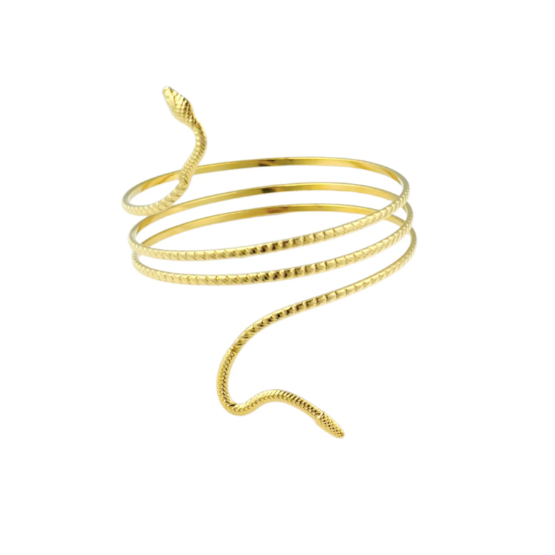 Label Deluxe Bijoux Sofi boven armband Snake Serpent gold