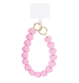 Yehwang Yehwang Telefoonsnoer pink heart gold
