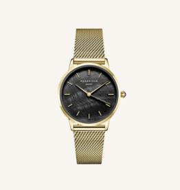 Rosefield Rosefield horloge RBGMG-R07 watch Pearl Edit mesh black gold
