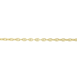 Karma Jewelry Karma jewelry armband 94128GP bracelet Queens chain 925 silver gold plated 16 + 3 cm