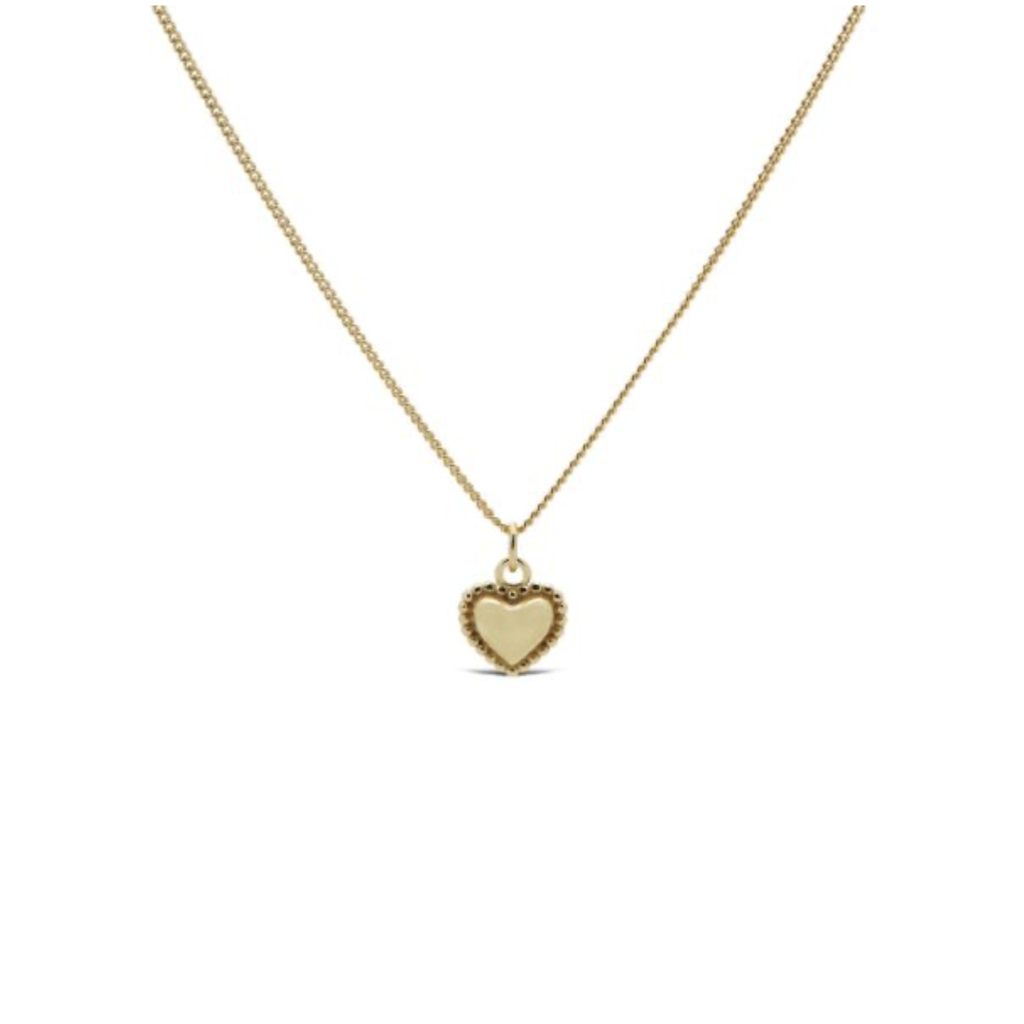 Karma Jewelry Karma Ketting T323GP Necklace Lilea Heart zirconia 925 silver gold plated  38 - 45 CM