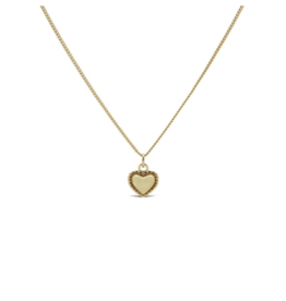 Karma Jewelry Karma Ketting T323GP Necklace Lilea Heart zirconia 925 silver gold plated  38 - 45 CM