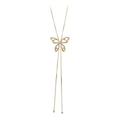 Rose & Camellia Rose & Camellia ketting 11505 Necklace long Butterfly gold adjustable 100 CM