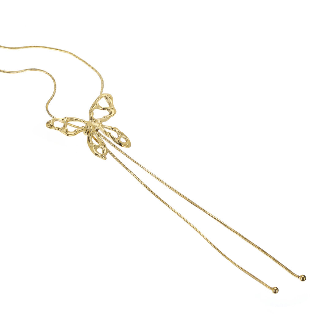 Rose & Camellia Rose & Camellia ketting 11505 Necklace long Butterfly gold adjustable 100 CM