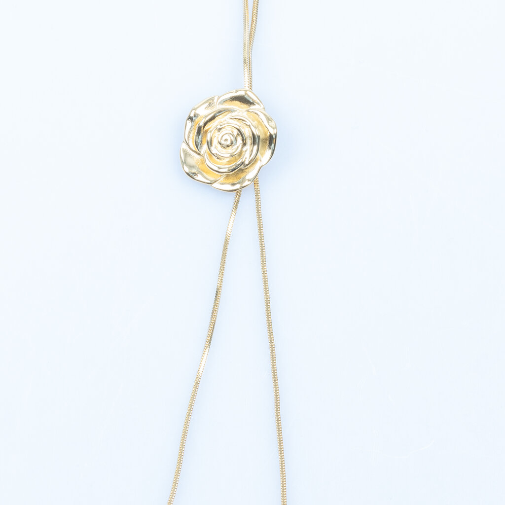 Rose & Camellia Rose & Camellia ketting 11506 Necklace long rose gold 100 CM