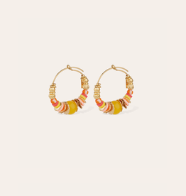 Gas Bijoux Jewelry Gas Bijoux oorbellen 475136 Aloha hoop earrings mini gold gold - D 3,2 cm W 0,5 cm