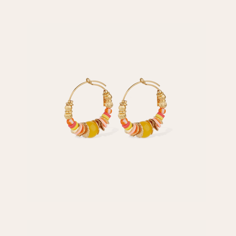 Gas Bijoux Jewelry Gas Bijoux oorbellen 475136 Aloha hoop earrings mini gold gold - D 3,2 cm W 0,5 cm