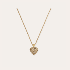 Gas Bijoux Jewelry Gas Bijoux ketting 694014 Necklace Coracao Heart with stones Necklace