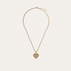 Gas Bijoux Jewelry Gas Bijoux ketting 694014 Necklace Coracao Heart with stones Necklace