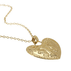Rose & Camellia Rose & Camellia ketting 10505 Long necklace Heart smile gold 70 +10 CM