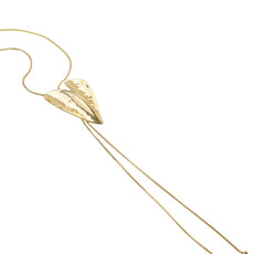 Rose & Camellia Rose & Camellia ketting 311509 Necklace long Heart gold adjustable 100 CM