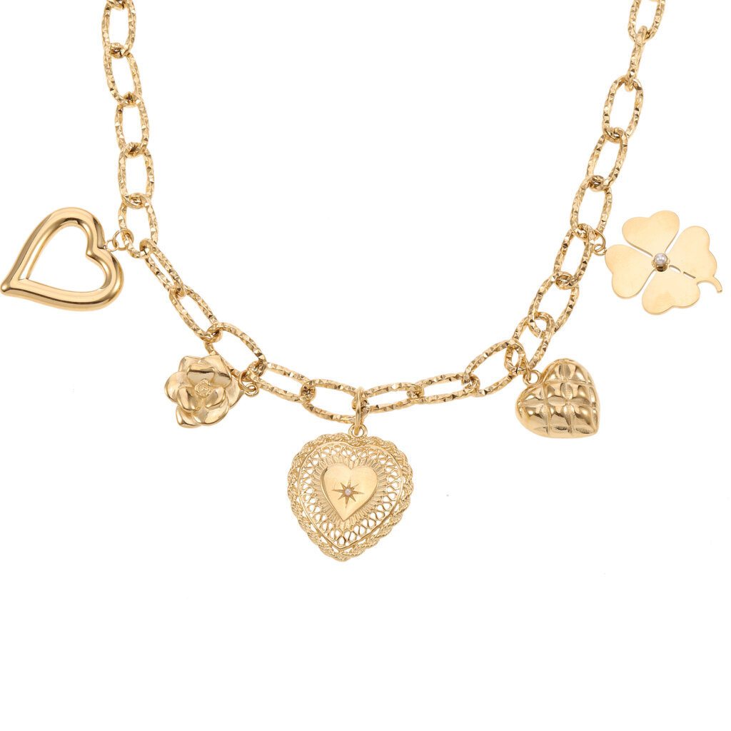 Rose & Camellia Rose & Camellia ketting 916502 Necklace charms gold 52 + 5 CM