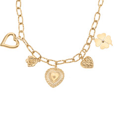 Rose & Camellia Rose & Camellia ketting 916502 Necklace charms gold 52 + 5 CM