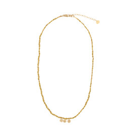 Rose & Camellia Rose & Camellia ketting 308952 Necklace Yellow flowers gold
