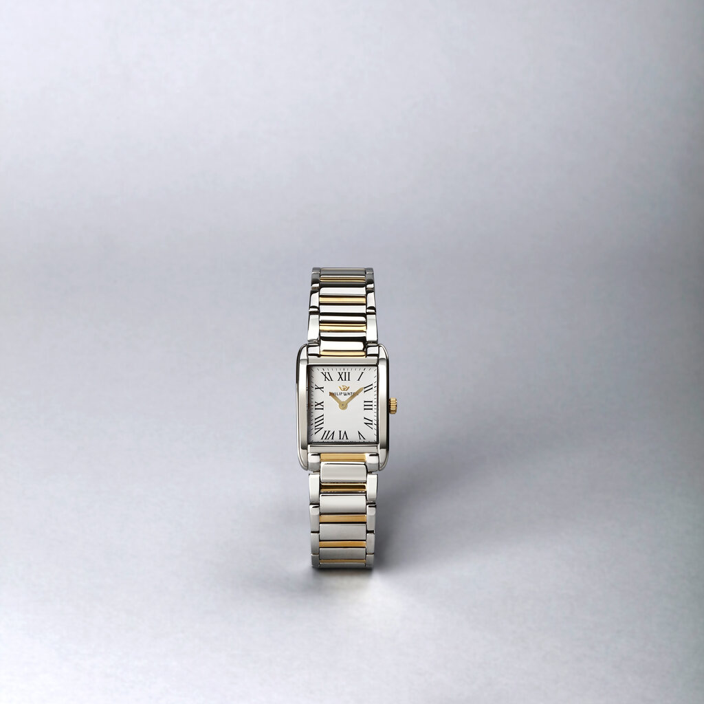 Philip Watch Philip watch R8253225501 Museum Lady  (Zilver / Goud ) 34/24.7 MM Swiss Made Dames horloge