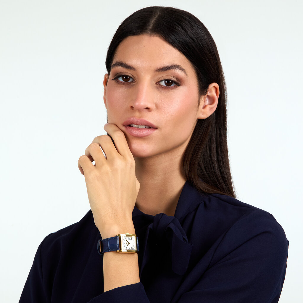 Philip Watch Philip watch R8251225501 Museum Lady  ( Goud / Blauw ) 34/24.7 MM Swiss Made Dames horloge