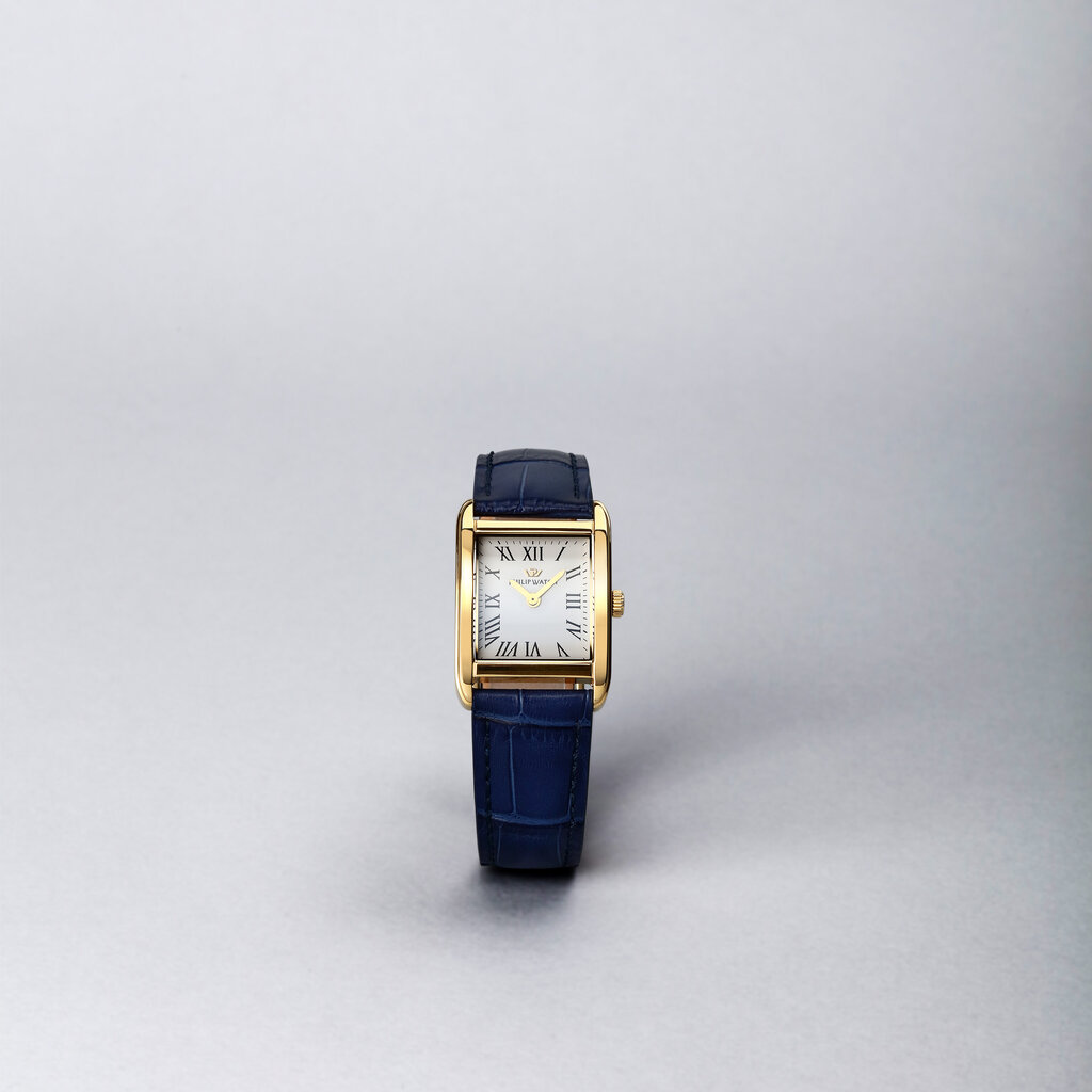Philip Watch Philip watch R8251225501 Museum Lady  ( Goud / Blauw ) 34/24.7 MM Swiss Made Dames horloge