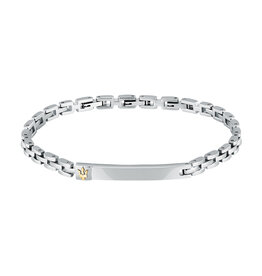 Maserati Maserati Armband JM324AVD55 Iconic BR SS stainless steel silver 18 + 3.5 CM