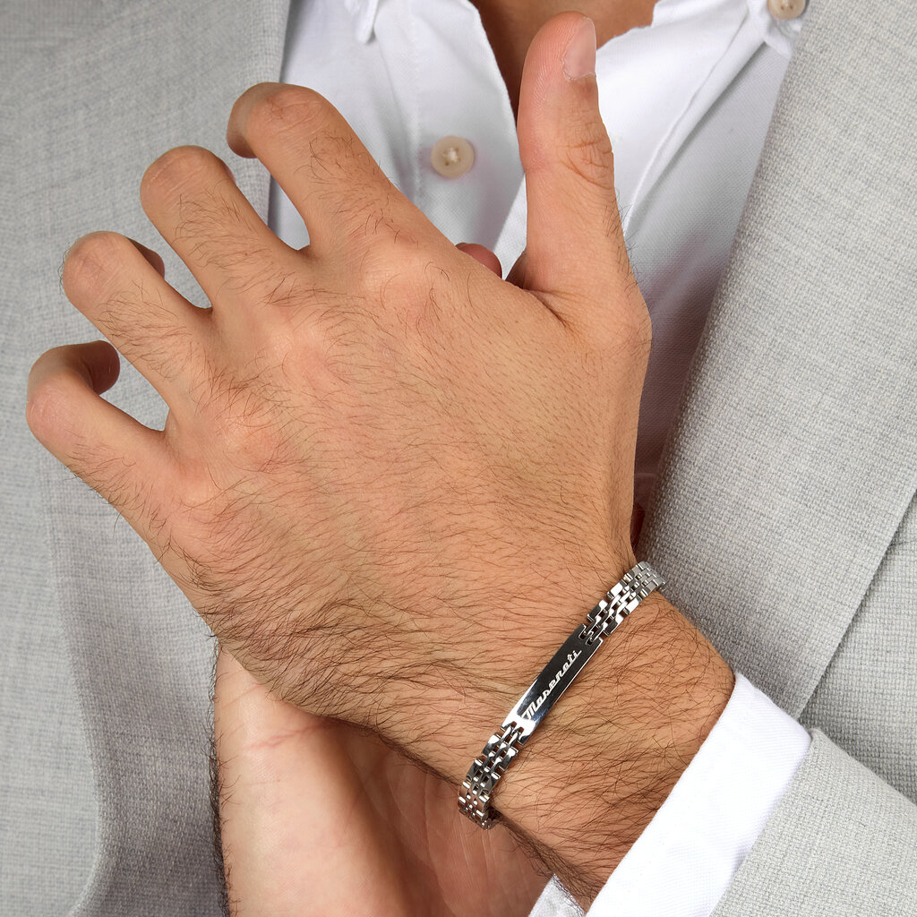 Maserati Maserati Armband JM424AVD65 Iconic BR SS stainless steel silver 18.5 + 3 CM