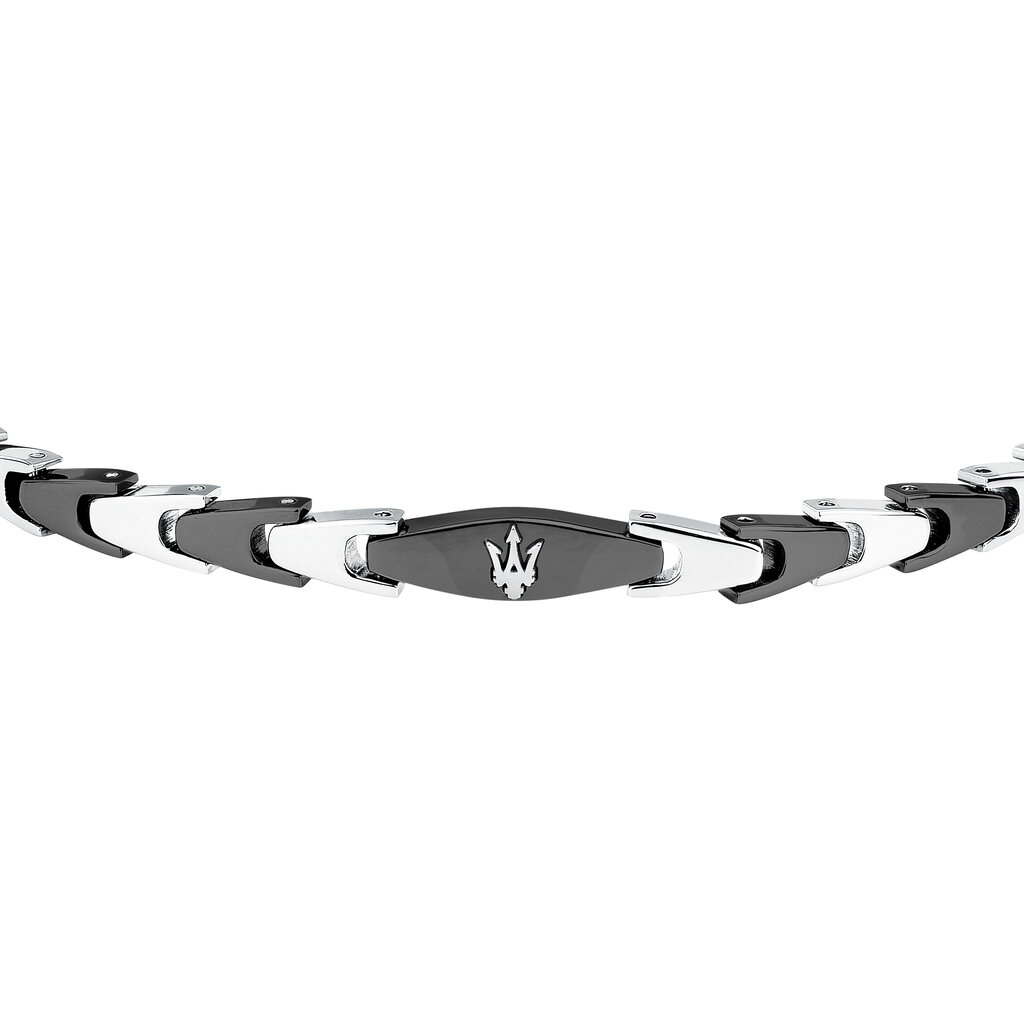 Maserati Maserati Armband JM225AVD83 Iconic BR SS silver Black 18.5 + 3 CM
