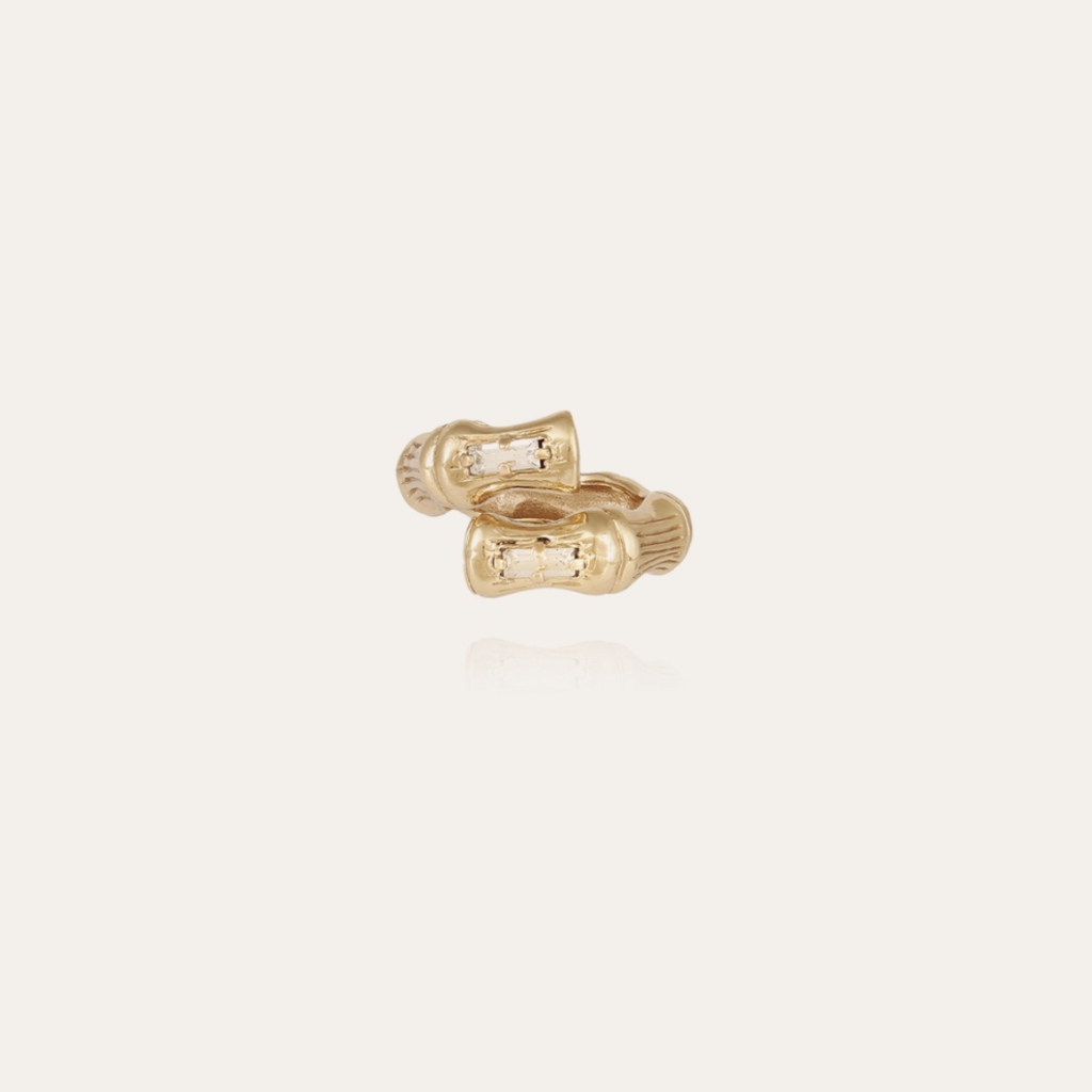 Gas Bijoux Jewelry Gas Bijoux ring 677601 Bague Bambou Liane strass gold
