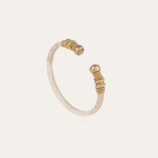 Gas Bijoux Jewelry Gas Bijoux 658925 Bracelet Sari strass acetate white Ivory gold