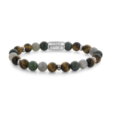 Rebel & Rose Rebel & Rose armband RR-80119-S Bracelet Stones only Mountain Forest 8 MM