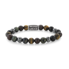 Rebel & Rose Rebel & Rose armband RR-80106-V Stormy Weather Vintage - 8mm