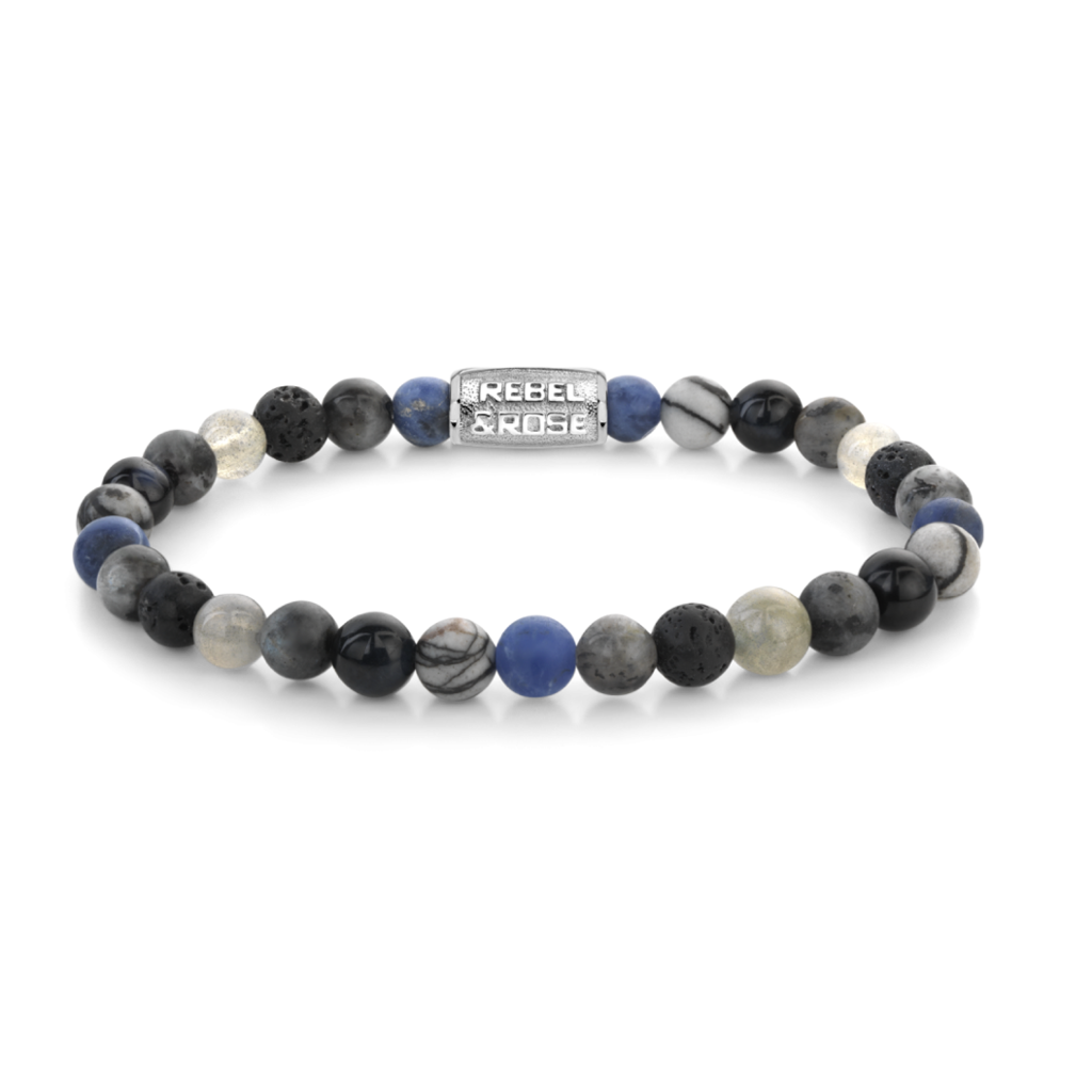 Rebel & Rose Rebel & Rose armband RR-60142-S Mountain High 6 MM