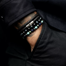 Rebel & Rose Rebel & Rose armband RR-60132-V Bracelet stones only Blue Nights Vintage 6 MM