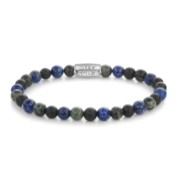 Rebel & Rose Rebel & Rose armband RR-60141-S Bracelet stones only river deep blue green 6 MM
