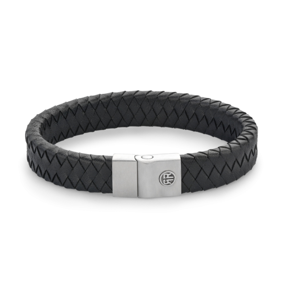 Rebel & Rose Rebel & Rose armband RR-M0042-S Full Metal Black Premium Black 12 mm