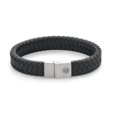 Rebel & Rose Rebel & Rose armband RR-M0042-S Full Metal Black Premium Black 12 mm