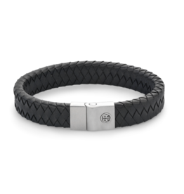 Rebel & Rose Rebel & Rose armband RR-M0042-S Full Metal Black Premium Black 12 mm