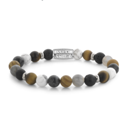Rebel & Rose Rebel & Rose armband RR-80120-S Stones Only Mountain Cliff - 8 MM