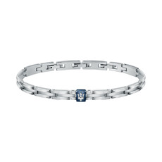 Maserati Maserati armband JM420ATKO3 Bracelet Icon BR chain SS blue silver 18.5 + 3.5 CM