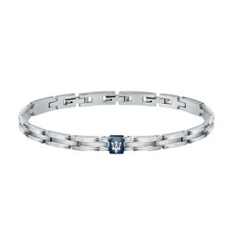 Maserati Maserati armband JM420ATKO3 Bracelet Icon BR chain SS blue silver 18.5 + 3.5 CM